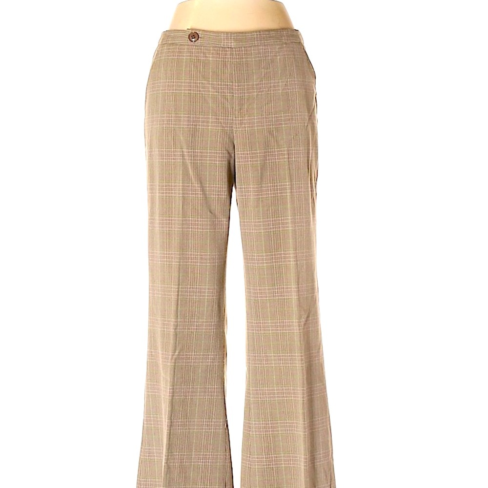 Rafaella Plaid Tan Dress Pants (NWOT)